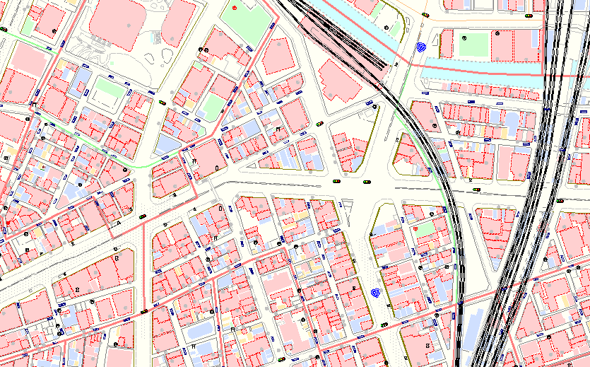 GISソリューションのご紹介 ＞ マップデータ製品 ＞ 街区地図 ＞ 住宅地図